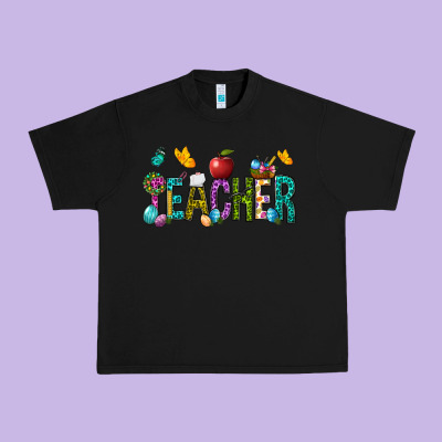 Easter Teacher Urban Heavy Tee Designed By Bundleandbundleshop