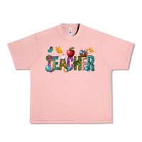 Salmon Easter Teacher Urban Heavy Tee - BundleAndBundleShop