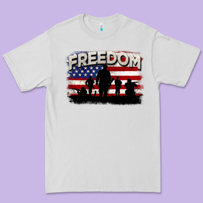 Freedom 4th Of July Premium Tee Designed By Cowgirlartshop