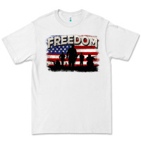 White Freedom 4th of july Premium Tee - CowGirlArtShop