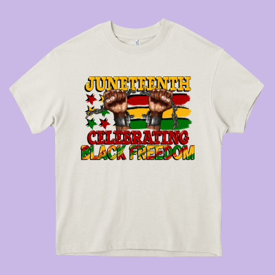 Juneteenth Celebrating Black Freedom Heavy Core Tee Designed By Cowgirlartshop