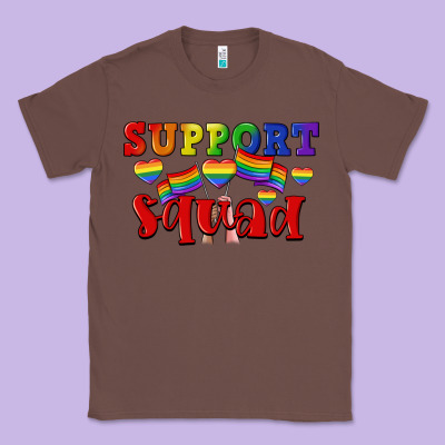 Support Squad Pride Classic Tee Designed By Cowgirlartshop