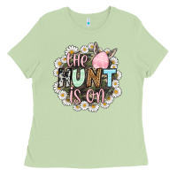 Matcha Easter Day The hunt is on Ladies Tee - OliviaCreatesArt
