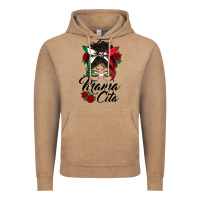 Vintage Coffee mexican mamacita messy bun Vintage Hoodie - BundleAndBundleShop