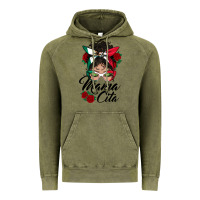 Vintage Olive mexican mamacita messy bun Vintage Hoodie - BundleAndBundleShop
