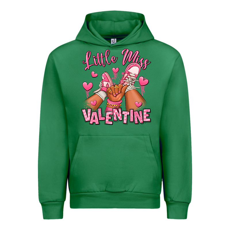 Little Miss Valentine Afro Kid Sneakers Urban Hoodie by RanaPortraitStore | Teevron