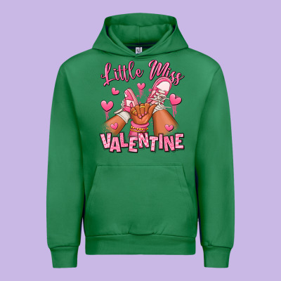 Little Miss Valentine Afro Kid Sneakers Urban Hoodie Designed By Ranaportraitstore