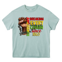 Arona juneteenth breaking every chain since 1865 Heavy Core Tee - CowGirlArtShop