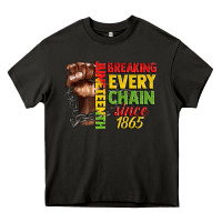 Asphalt juneteenth breaking every chain since 1865 Heavy Core Tee - CowGirlArtShop