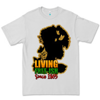 Dove Grey Living free-ish since 1865 Premium Tee - HowdyJamesFarm