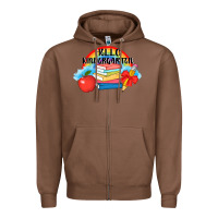 Chestnut back to school hello kindergarten 3200x2400 Zipper Hoodie - AdoDesignShop