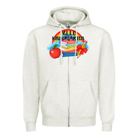 Oatmeal Heather back to school hello kindergarten 3200x2400 Zipper Hoodie - AdoDesignShop