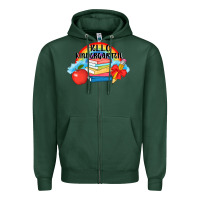 Sports Green back to school hello kindergarten 3200x2400 Zipper Hoodie - AdoDesignShop