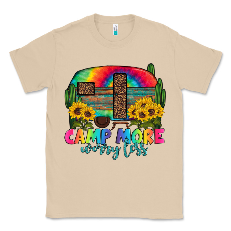 Camp More Worry Less With Caravan Classic Tee by Artiststas | Teevron