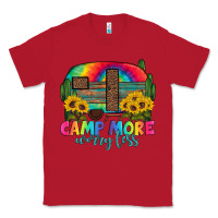 Red camp more worry less with caravan Classic Tee - Artiststas
