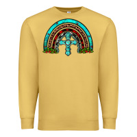 Cross Christmas Rainbow Premium Sweatshirt | Teevron