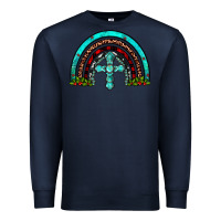 Navy cross christmas rainbow Premium Sweatshirt - JahusDesignShop