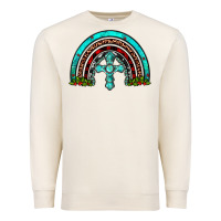 Sandshell cross christmas rainbow Premium Sweatshirt - JahusDesignShop