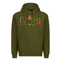 Army Green fiesta Premium Hoodie - RacoonDesign