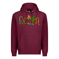 Burgundy fiesta Premium Hoodie - RacoonDesign