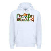 White fiesta Premium Hoodie - RacoonDesign