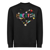Black retro maestra word Heavyweight Sweatshirt - JahusDesignShop