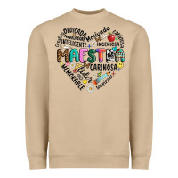 Mushroom retro maestra word Heavyweight Sweatshirt - JahusDesignShop