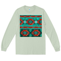 Matcha native american aztec seamless pattern 4 Long Sleeve Tee - BundleAndBundleShop