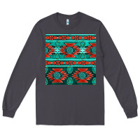 Smoke native american aztec seamless pattern 4 Long Sleeve Tee - BundleAndBundleShop