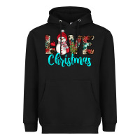 Black love christmas snowman Heavyweight Hoodie - JahusDesignShop