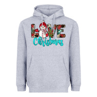 Heather Grey love christmas snowman Heavyweight Hoodie - JahusDesignShop