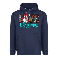 Navy love christmas snowman Heavyweight Hoodie - JahusDesignShop