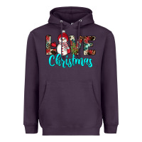 Plum love christmas snowman Heavyweight Hoodie - JahusDesignShop