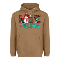 Toasted Coconut love christmas snowman Heavyweight Hoodie - JahusDesignShop