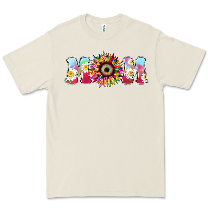 Tie Dye Sunflower Mom Mother's Day Premium Tee by HowdyJamesFarm | Teevron
