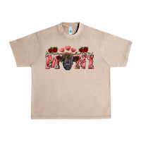 French Oak Valentine's day mini black highland calf Urban Heavy Tee - RanaPortraitStore