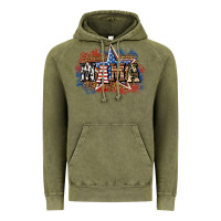 Vintage Olive patriotic mama Vintage Hoodie - BundleAndBundleShop
