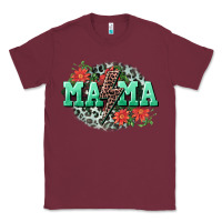 Burgundy Mama rock lightning bolt Mother's Day Classic Tee - CowGirlArtShop