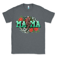 Charcoal Heather Mama rock lightning bolt Mother's Day Classic Tee - CowGirlArtShop