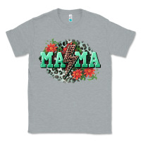 Heather Grey Mama rock lightning bolt Mother's Day Classic Tee - CowGirlArtShop