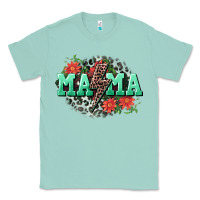 Seafoam Mama rock lightning bolt Mother's Day Classic Tee - CowGirlArtShop
