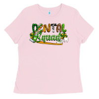 Bubblegum Pink St. Patrick's Day Dental squad Ladies Tee - OliviaCreatesArt