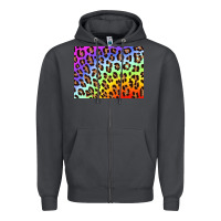 Smoke leopard background rainbow 3200x2400 Zipper Hoodie - AdoDesignShop