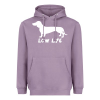 Lavender Doxie Low Life Heavyweight Hoodie - artisFamous