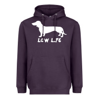 Plum Doxie Low Life Heavyweight Hoodie - artisFamous