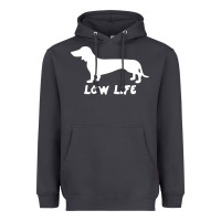 Smoke Doxie Low Life Heavyweight Hoodie - artisFamous