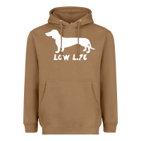 Toasted Coconut Doxie Low Life Heavyweight Hoodie - artisFamous