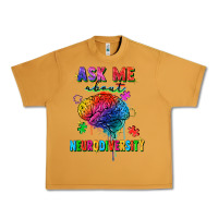 Peanut Butter ask me about neurodiversity Urban Heavy Tee - FaDigitalArtStudio