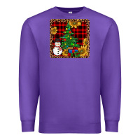 Purple snowman trees coaster Premium Sweatshirt - JahusDesignShop
