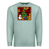 Seafoam snowman trees coaster Premium Sweatshirt - JahusDesignShop